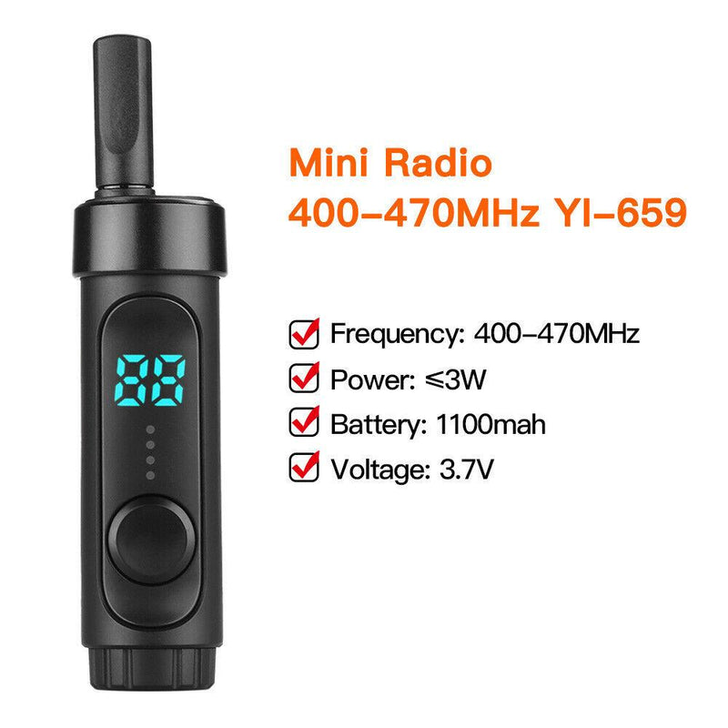 CRONY YI-659  MINI walki-talk 99ch UHF 400-470mhz portable mini walkie talkie 2-way radio