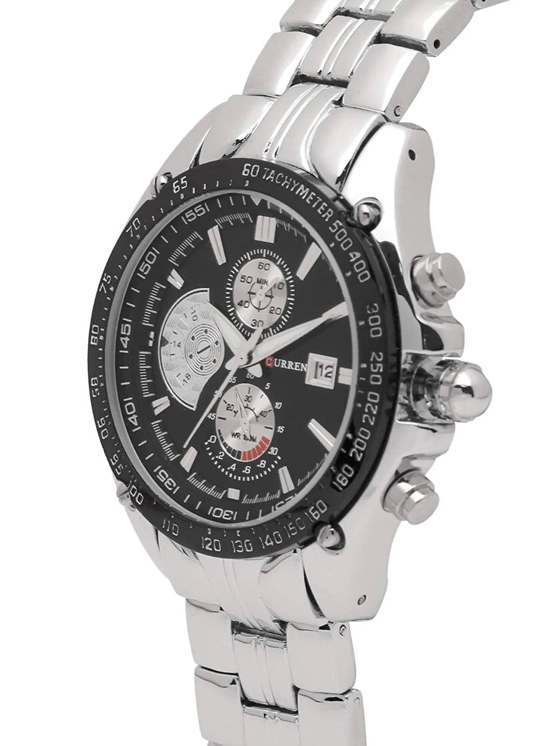 SB-007 CURREN Analog Black Dial Men's Watch - Edragonmall.com