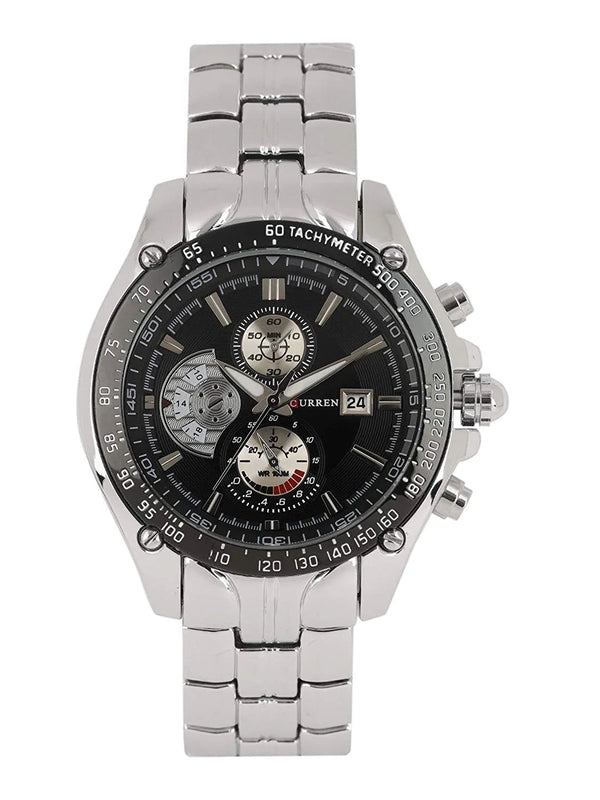 SB-007 CURREN Analog Black Dial Men's Watch - Edragonmall.com