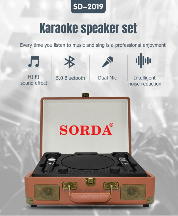 SD-2109 Carry-on type BT Speaker Bluetooth Audio Wireless Handheld Home KTV Singing Bar Outdoor Karaoke Mic Speakers All-in-one Equipment 4000mAh Battery - Edragonmall.com