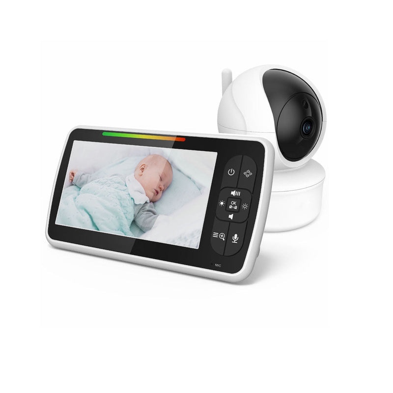 SM650 5inch TFT LCD Baby Monitor 5&quot; Large Screen Baby Monitor Night Vision Two Way Audio Phone Baby Monitor Wireless - Edragonmall.com