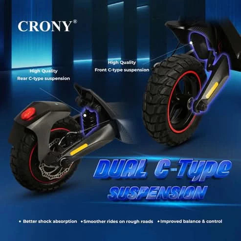 Crony T2 – Dual Suspension Electric Scooter