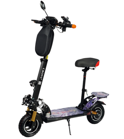 CRONY V10+LED 1500W 10 inch Wide tire High configuration E-Scooter High Speed electric Scooter For Outdoor Road -2