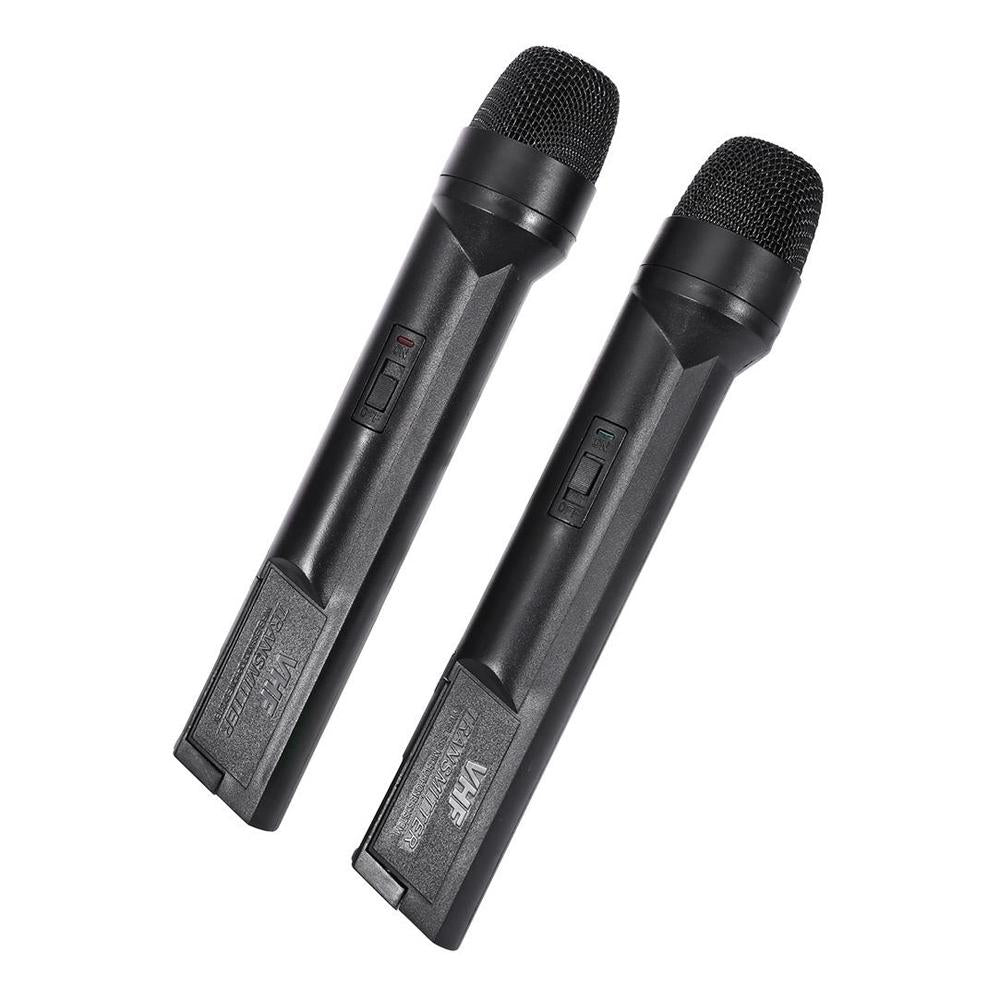 WEISRE WM-03V Dual wireless microphone Professional 210 - 280MHz VHF Wireless Handheld Dual Channel Transmitter Mic Set - Edragonmall.com