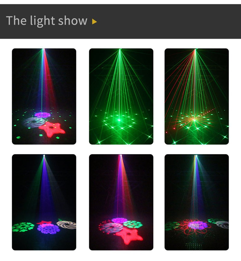 WL-901 Big Pattern Laser light RGB 13W Led Laser Projector Light Club Dj Disco Stage Light - Edragonmall.com