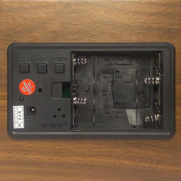 Wooden Cube Electronic Clock, Multifunction Alarm Clock with Light and Stand for Pens -vst-878s - Edragonmall.com