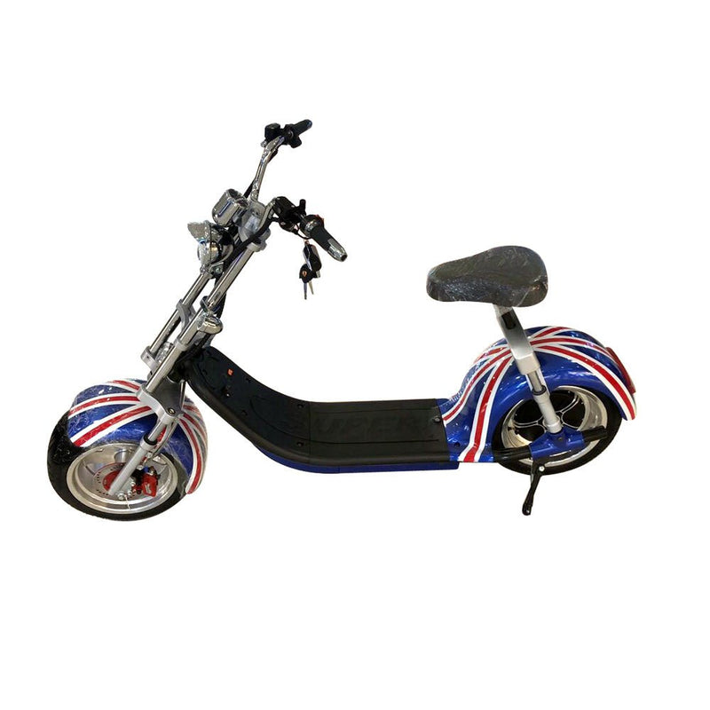 X7 Harley Style 2 Wheel 1000W Fat Tyre Electric Single Seater Electric motorcycle-GQ - Edragonmall.com