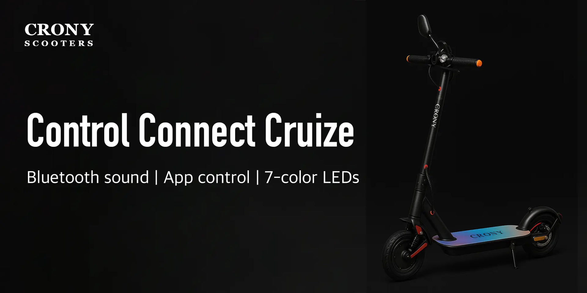 CRONY XM M365 High Configuration Scooter  with 7 colors LED with APP 25-45KM/H Aluminium Alloy Folded 8 Inch tires with shockproof - Hero Banner 1