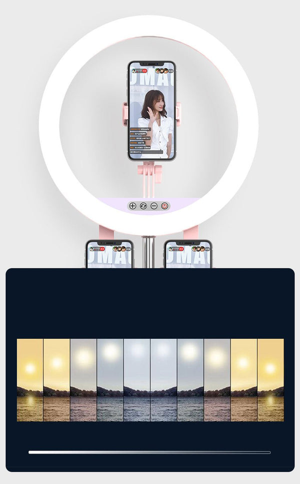 Y1 3 mobiles phones integrated fold live supplementary light | Pink - Edragonmall.com