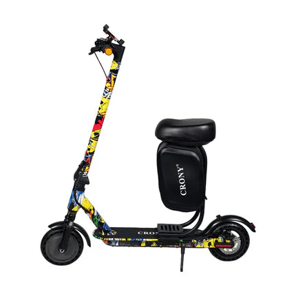 XM M365 APP+SEAT with Suspension is a foldable electric scooter designed for adult urban commuting. Powered by a 350W motor, it delivers speeds between 25–45 km/h with a range of 15–20 km per charge