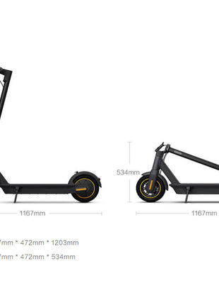 CRONY XM 30km/h E-scooter with APP Aluminium Alloy Folded 10 Inch tires | Dark grey