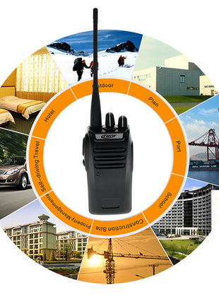 Crony 5W CY-810 Professional Walkie Talkies,  Best Portable Handheld Civilian Two Way Radio Black