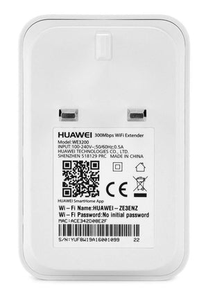 HUAWEI WE3200, Range Extender, up to 300 Mbps,White