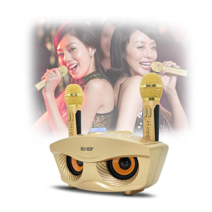 SD306 BT Speaker | Strange Designs Give 2 Microphones- Gold