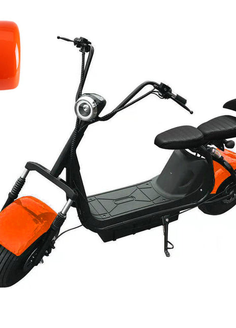 CRONY Big Harley BTSpeaker tyre Double Seat 2 wheel Electric motorcycle | Orange
