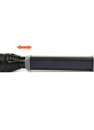 CRONY W562 Solar USB charging multi-function flashlight Telescopic focusing outdoor waterproof strong flashlight