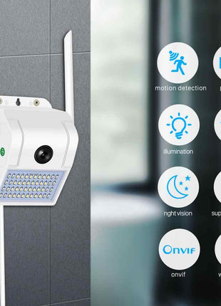 A11 V380Pro WIFI Wall Lamp Camera 1080P Wireless WiFi IP Camera Security Camera Outdoor Two Way Audio