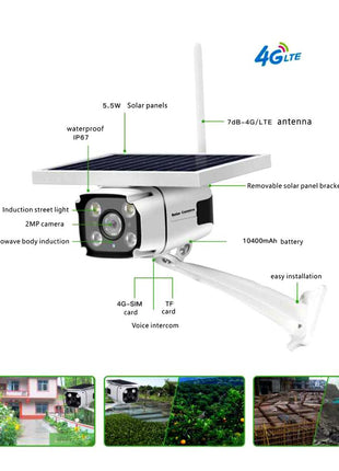 CRONY YN88-4G Outdoor Battery Powered Outdoor Solar Camera