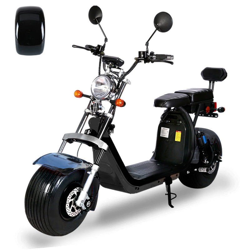 CRONY G-029 3000W Electric Motorcycle Motorbike High Speed Harley tyre Double Seat with double battery | Black
