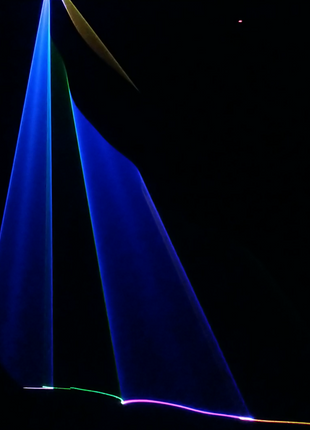 RGB-186 Laser 12W RGB LED Laser Landscape Projector 3D Lamp Disco Stage Party Effect Light
