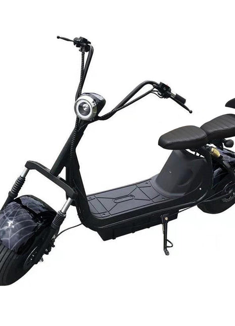 CRONY High speed Big Harley BTSpeaker tyre Double Seat 2 wheel Electric motorcycle | Black spider