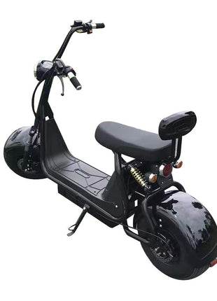 CRONY Big Harley BT Speaker tyre Double Seat Electric motorcycle -BLACK
