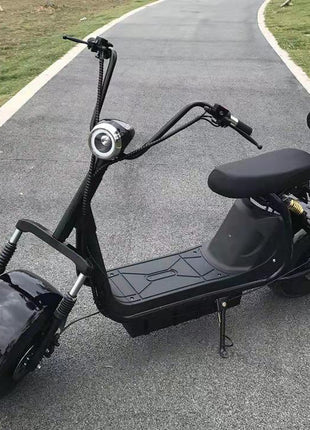 CRONY Big Harley BT Speaker tyre Double Seat Electric motorcycle -BLACK