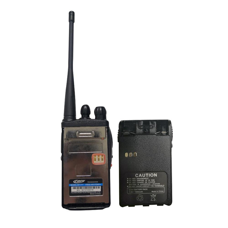 Crony 7W MT-777 UHF Long Range Walkie Talkie Rechargeable Protable Radio Wireless Radio 5-15km