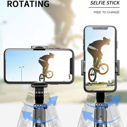 L08 Cradle head selfie stand Anti-Shake  for iOS and Android | Black