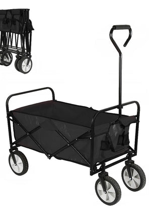 CRONY TC3015 Folding Cart Shipping Trolley Folding Garden Trolley | BLACK