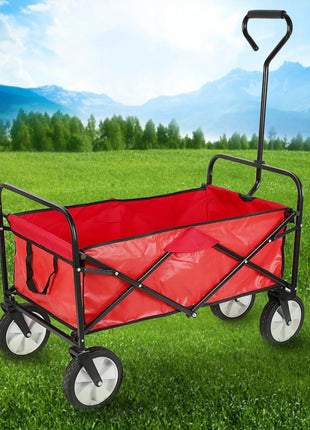 CRONY TC3015 Folding Cart Shipping Trolley Folding Garden Trolley | BLACK