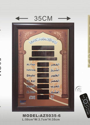CRONY AZ5035-6 clock Islamic Azan Wall Clock Mosque Prayer Clock Ramadan