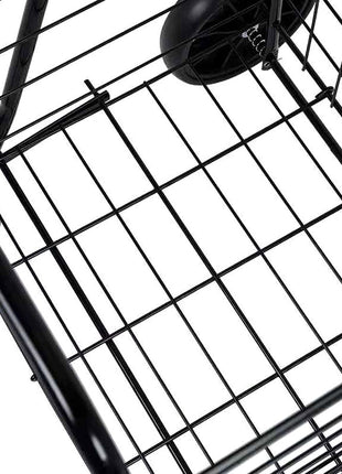 CRONY SC-106B Grocery Shopping Cart with Swivel Wheels, Folding Shopping Cart with Wide Cushion Handle