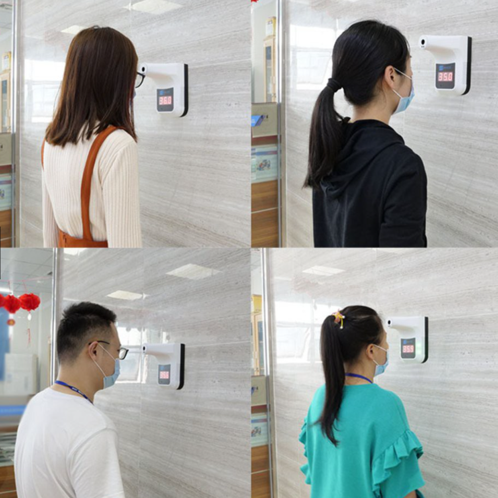 CRONY K3pro Automatic sensing wall thermometer intelligent voice broadcast automatic wall-mounted body temperature instrument thermometer