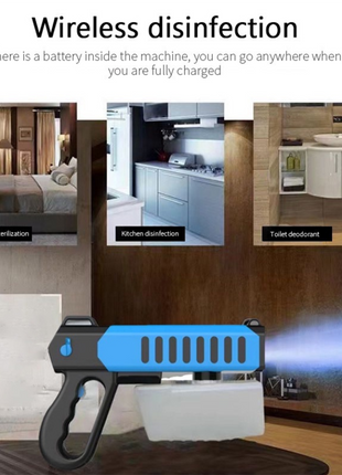 CRONY RZ-W2 Electric disinfecting gun Nano Atomized Blue Light Disinfection Spray