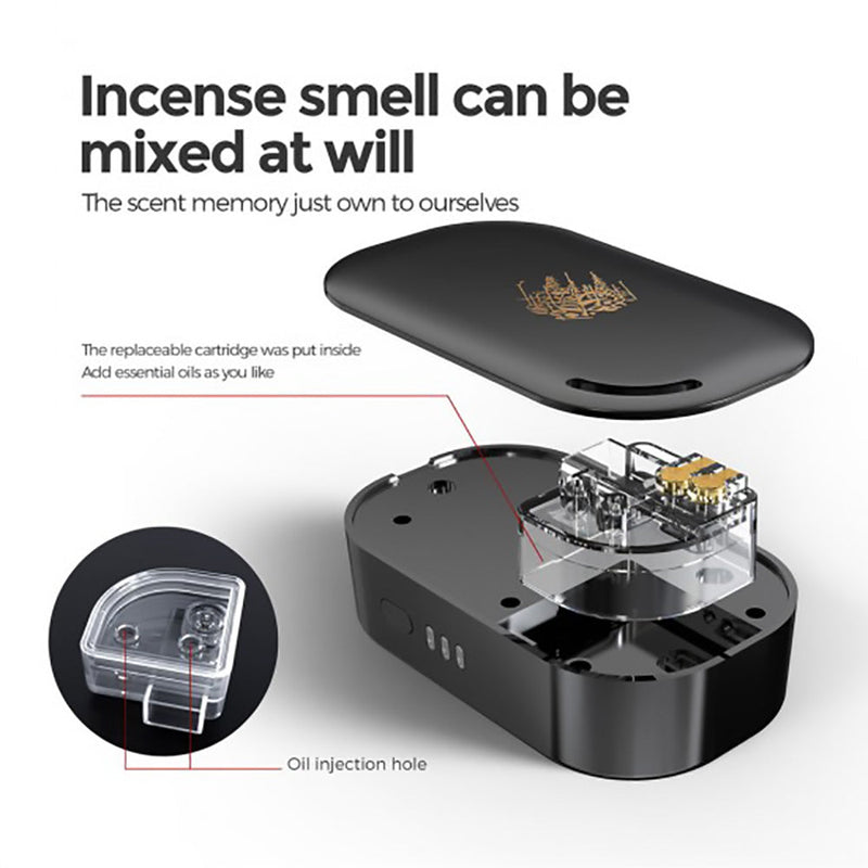 CRONY BK0606 New Bukhoor Portable Smart bakhoor Device Which Convert Oud Oil Into Bakhour