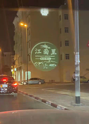 CRONY AD 80W waterproof with motor logo lamp LED HD Projection Advertising DIY LOGO Custom Lmage Projector Lamp