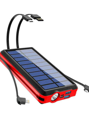 CRONY CN-158 Solar Wireless Charging With Cord Mobile Power Bank self-contained line charging treasure for outdoor