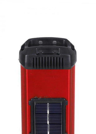 CRONY W5122A Solar Energy Flashlight Plastic with 2835#+3030# Lamp Bead 18650 Battery 2000mAh Switch Type-C Port USB Charging