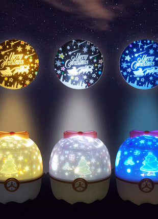 lucky star 8 kinds of pattern light Starry sky projector lamp night light romantic rotating music table lamp