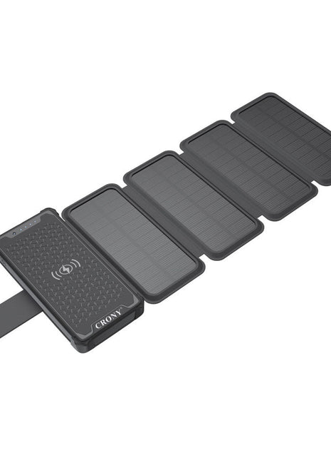 CRONY ES-B03 Fold the solar mobile power supply 18W Solar Charger with Digital Ammeter Waterproof Foldable USB Ports Solar Battery Charger