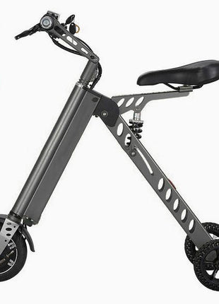 H9 Fashion Two Wheels Electric Folding Bicycle 36V Lightweight Small Electric Bike 13.5kg E-Bike -Grey