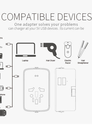 CRONY SL-310B Travel Charge With Power Bank