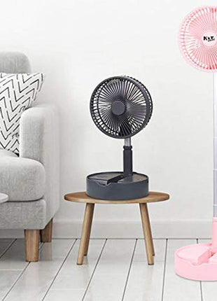 Crony Telescopic speaker fan with Wireless Speaker and Aroma Fragrance Diffuser Portable | Black