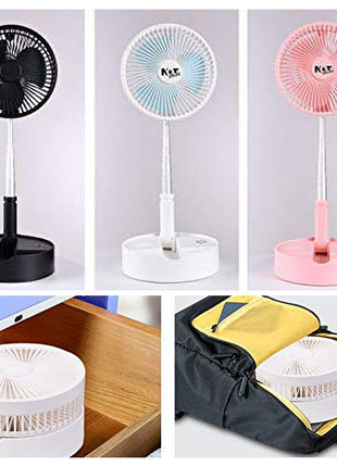 Crony Telescopic speaker fan with Wireless Speaker and Aroma Fragrance Diffuser Portable | Black