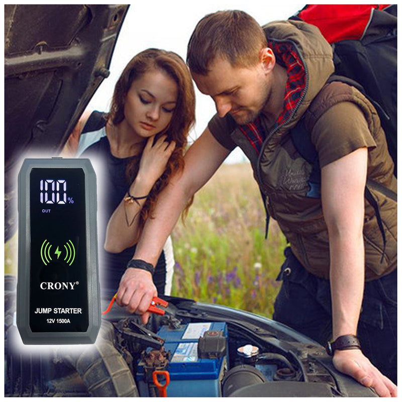 CRONY S606+Air Super Jumper Starter 12V Auto Car Battery Portable Jump Starter Power Station with wireless charging function