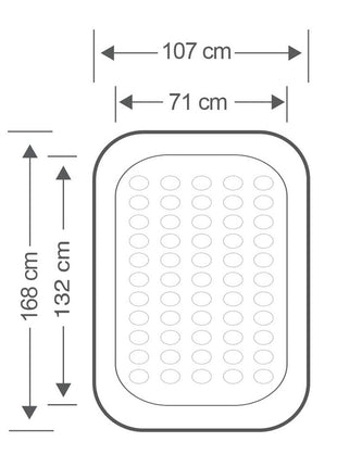 Intex 66810NP Floque + Airbed Air Bed Inflator Travel