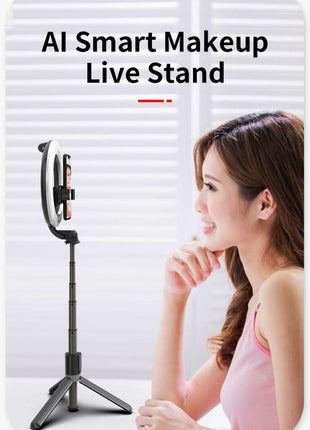 L07 mobile phone Live Fill Light Wireless Control Dimmable Camera  Phone Ring Lamp With Stand Tripod