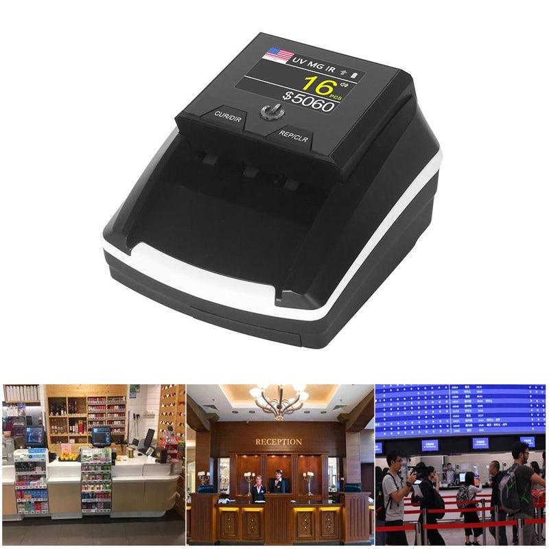 CRONY CN-136 Automatic Money Detector  TFT Display Auto Fake Note Money Detector Portable Counterfeit Bill detector Money Counter
