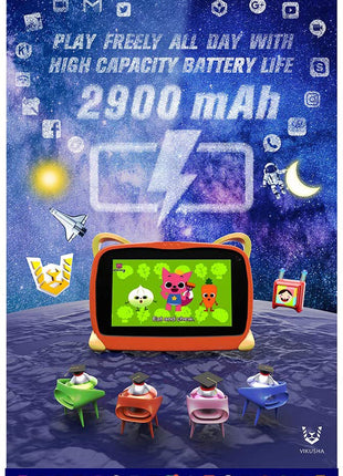 VK-R1 7inch table PC Kids Education Tablet PC,7 inch,1GB Ram,8GB,Kids Mode,Designed for Kids Education